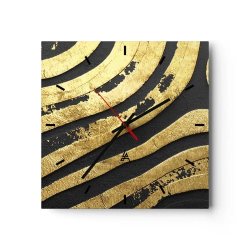 Wandklok - Klok - Alles vloeit - 30x30 cm