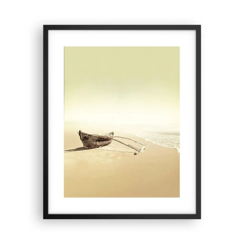 Poster in een zwarte lijst - Geheugen van de Stille Zuidzee - 40x50 cm