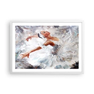 Poster in een witte lijst - Delicaat en licht als tule - 70x50 cm