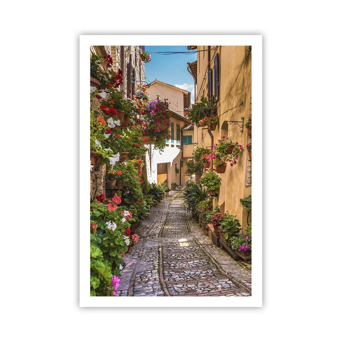 Poster - Italiaans zijstraatje - 61x91 cm