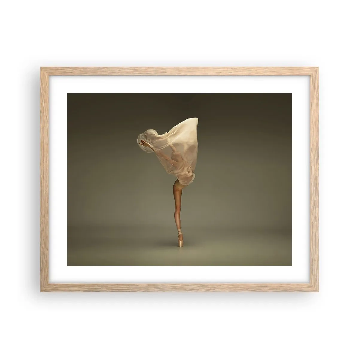 Een poster in een licht eiken lijst - Het zal snel omhoog vliegen - 50x40 cm