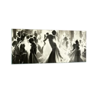 Schilderen op glas - De grote maskerade - 100x40 cm