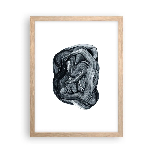 Een poster in een licht eiken lijst - Het is niet zo eenvoudig - 30x40 cm