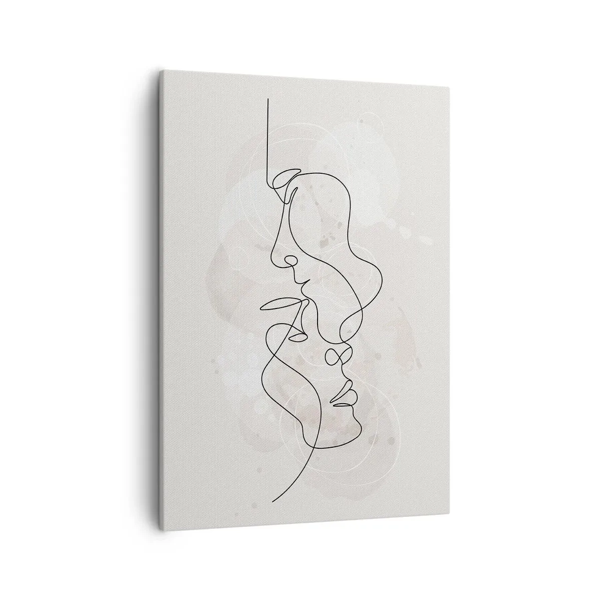 Schilderen op canvas - Verstrikt in een omhelzing - 50x70 cm