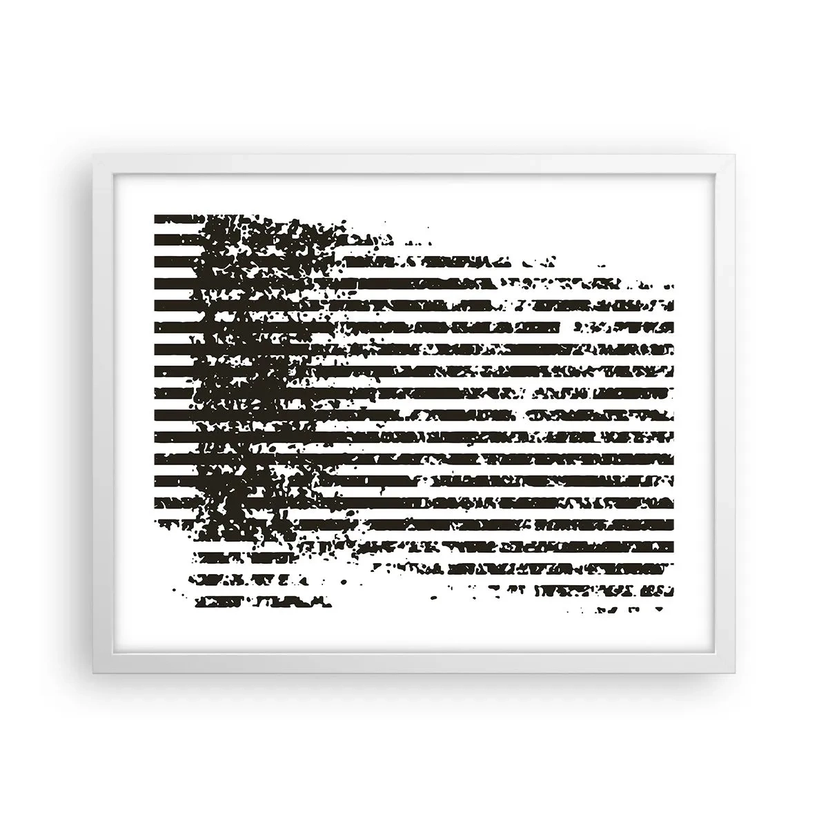 Poster in een witte lijst - Ritme en ruis - 50x40 cm