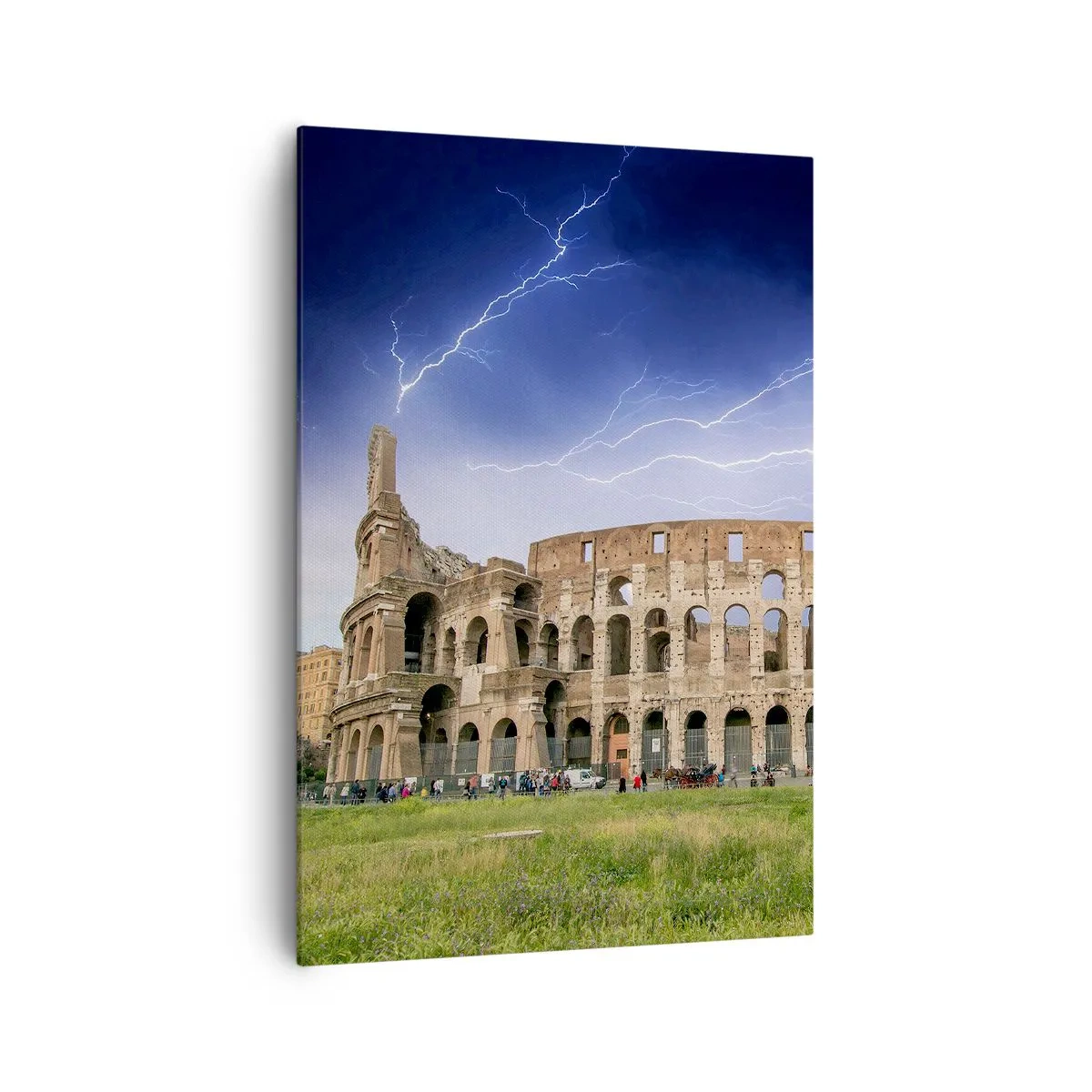 Schilderen op canvas - Strijd Arena - 70x100 cm