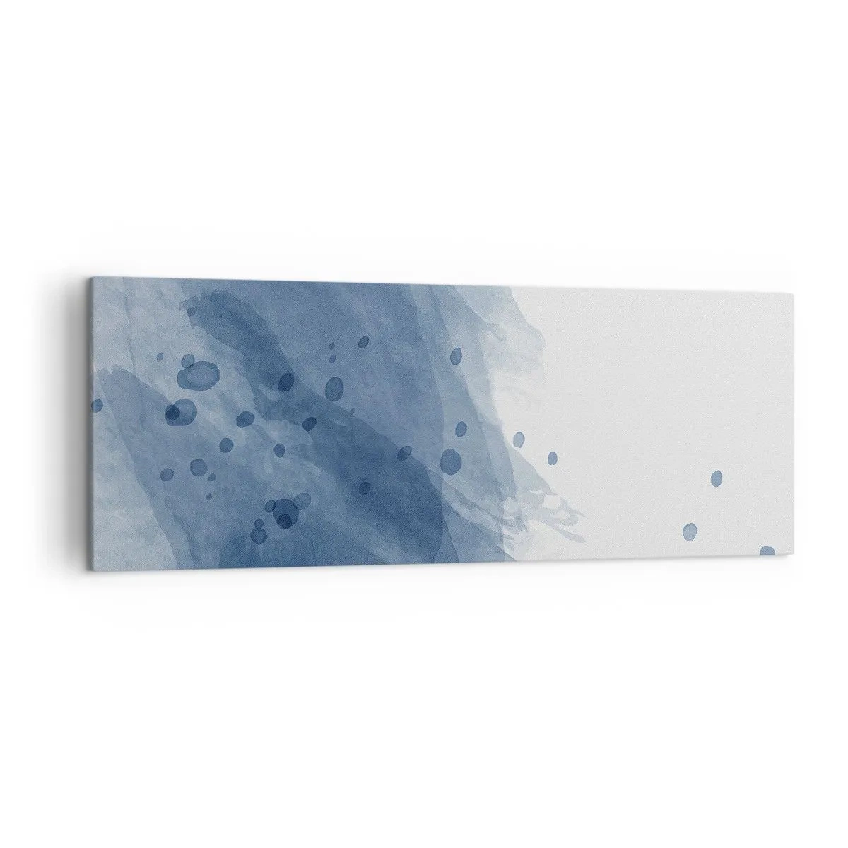 Schilderen op canvas - Blauwe tule - 140x50 cm