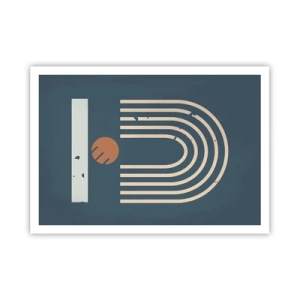 Poster - Geometrie op de granaatappel - 100x70 cm