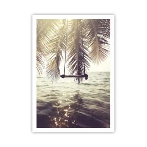 Poster - Je kunt naar believen in de wolken slingeren - 70x100 cm