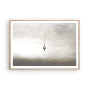 Een poster in een licht eiken lijst - Een kind in ons - 100x70 cm
