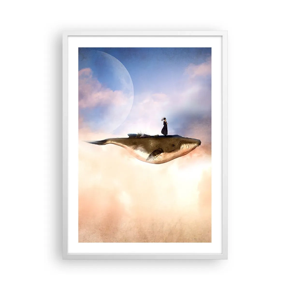 Poster in een witte lijst - Een echte reis - 50x70 cm