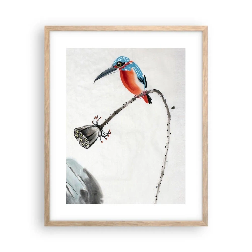 Een poster in een licht eiken lijst - Het leven van de weide - 40x50 cm