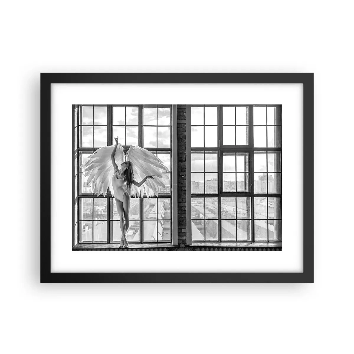 Poster in een zwarte lijst - Stad der Engelen? - 40x30 cm