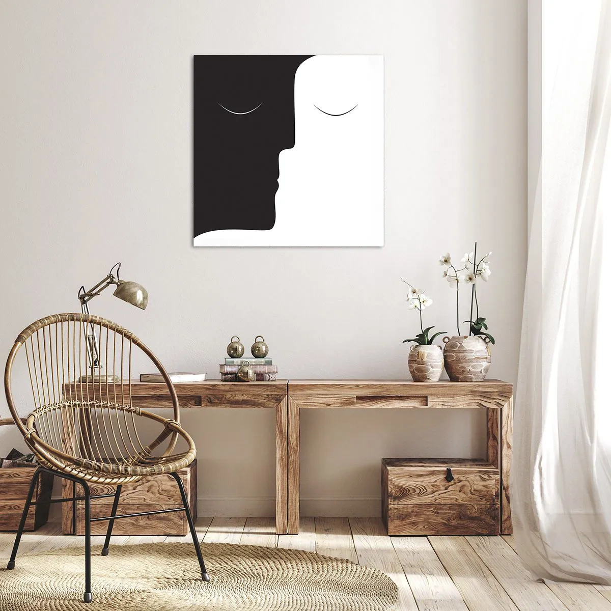 Schilderen op canvas - Eenheid van tegenstellingen - 60x60 cm