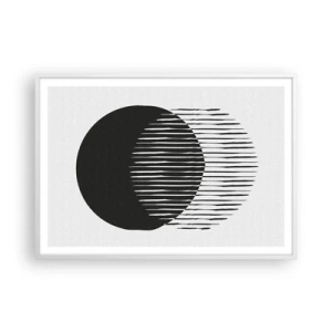 Poster in een witte lijst - Zijn alter ego - 100x70 cm