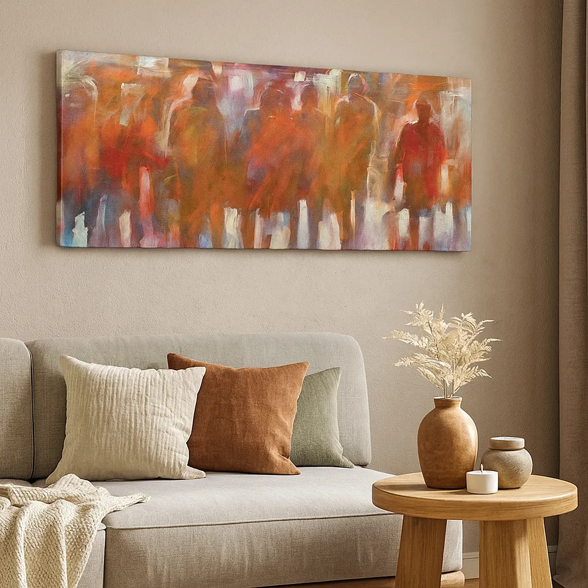 Schilderen op canvas - Zelfs bij regen en mist - 30x30 cm