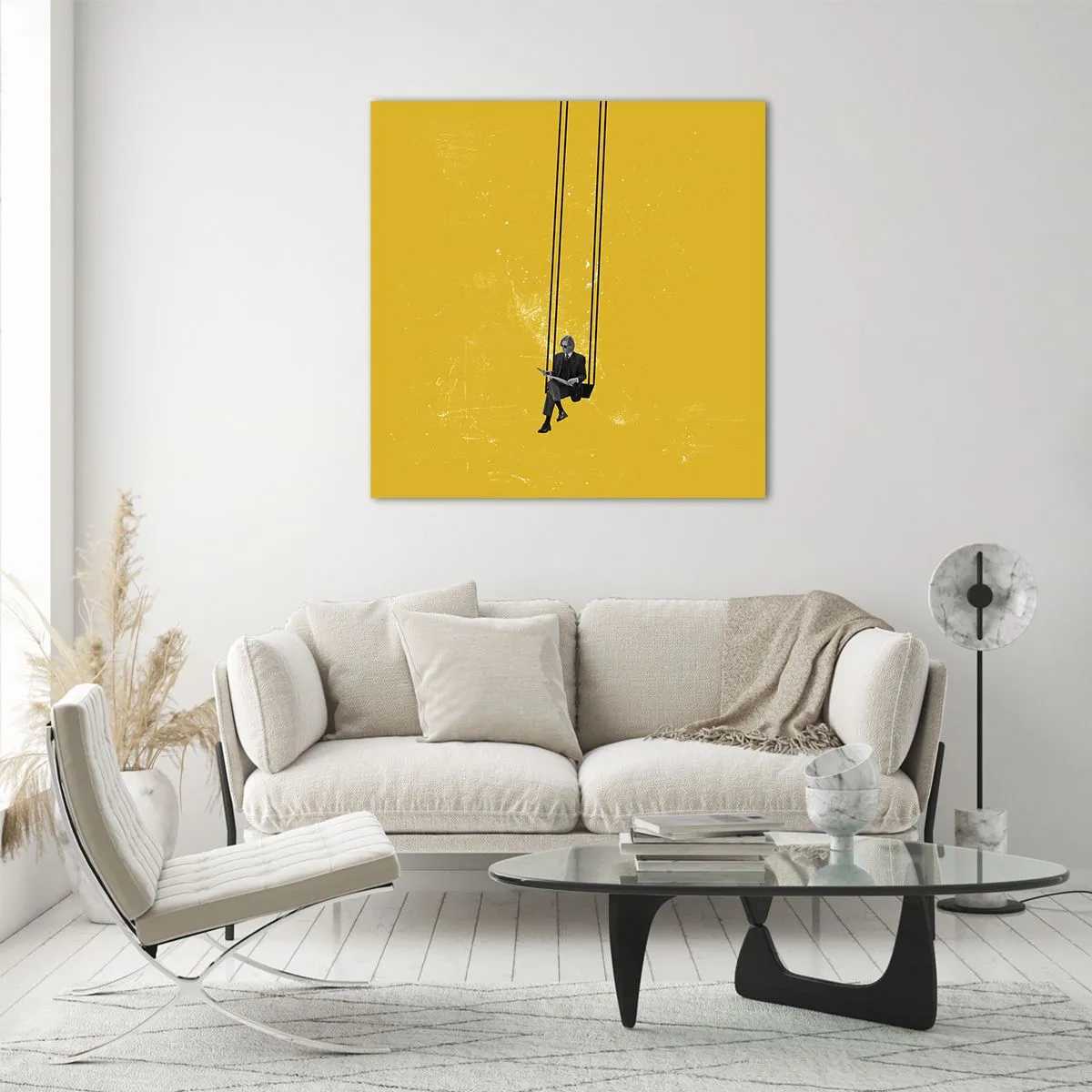 Schilderen op glas - Dag als iedere dag - 40x40 cm