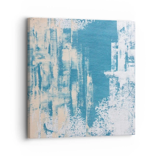 Schilderen op canvas - Door een ijspegel - 30x30 cm