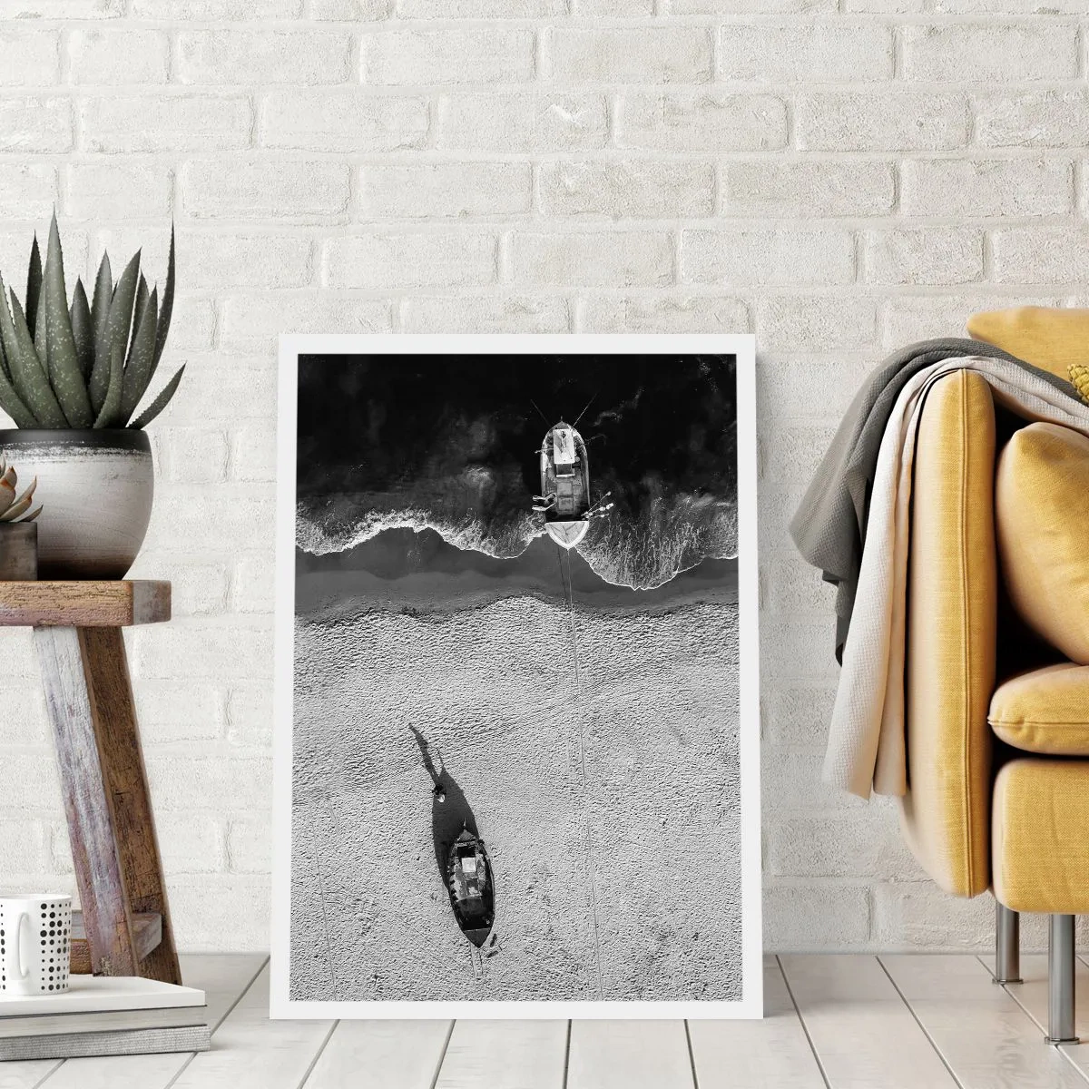 Poster - Nog steeds aan de oever… - 30x40 cm