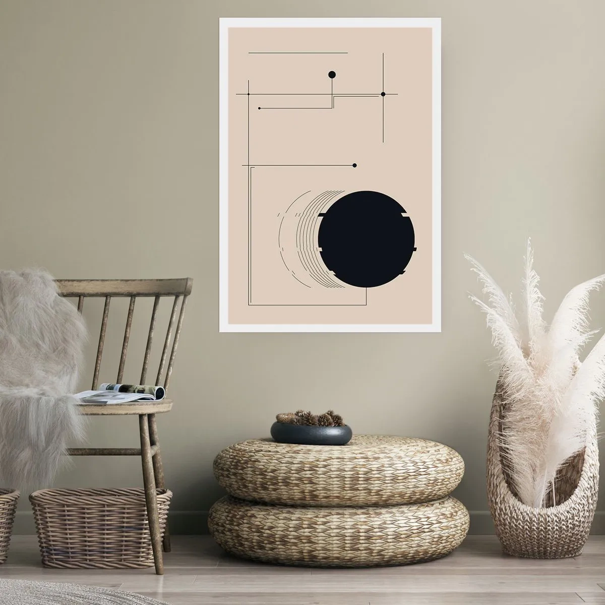 Poster - Een flexibele en dynamische compositie - 30x40 cm