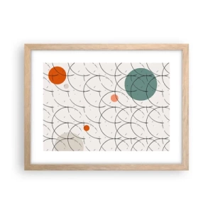 Een poster in een licht eiken lijst - In de pop-art-sfeer - 40x30 cm