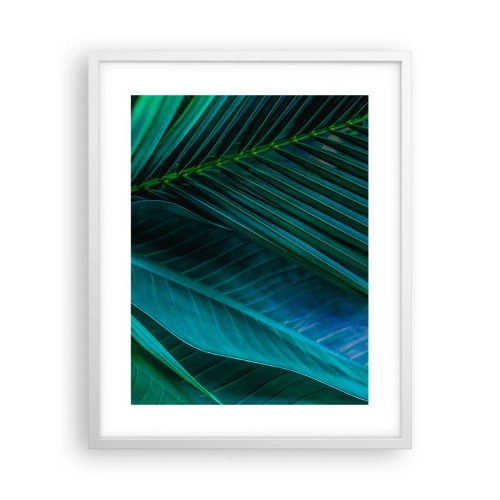 Poster in een witte lijst - De anatomie van groen - 40x50 cm