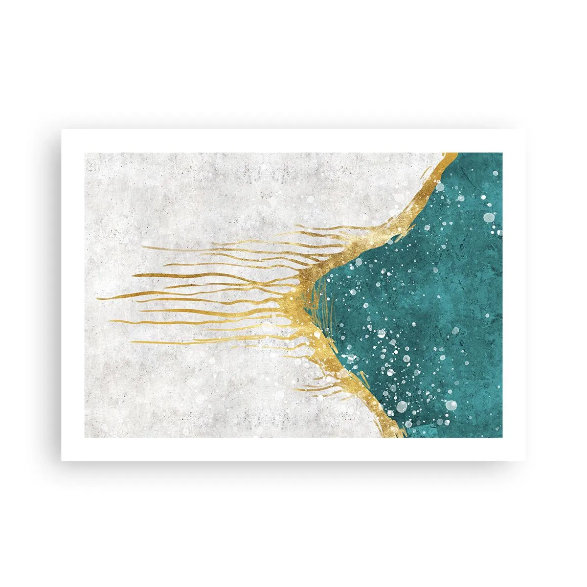 Poster - Gouden vloed - 70x50 cm