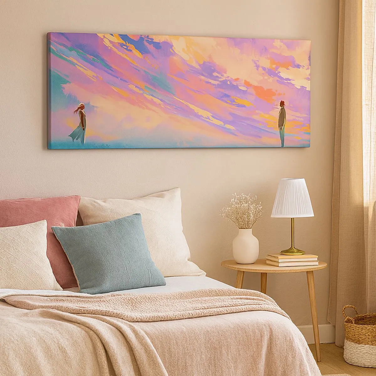 Schilderen op canvas - Aantrekkingskracht - 100x40 cm