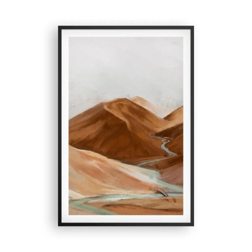 Poster in een zwarte lijst - Naar de bron - 61x91 cm