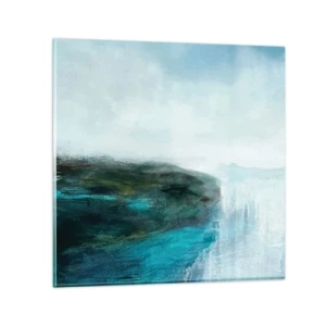 Schilderen op glas - Nautische abstractie - 60x60 cm