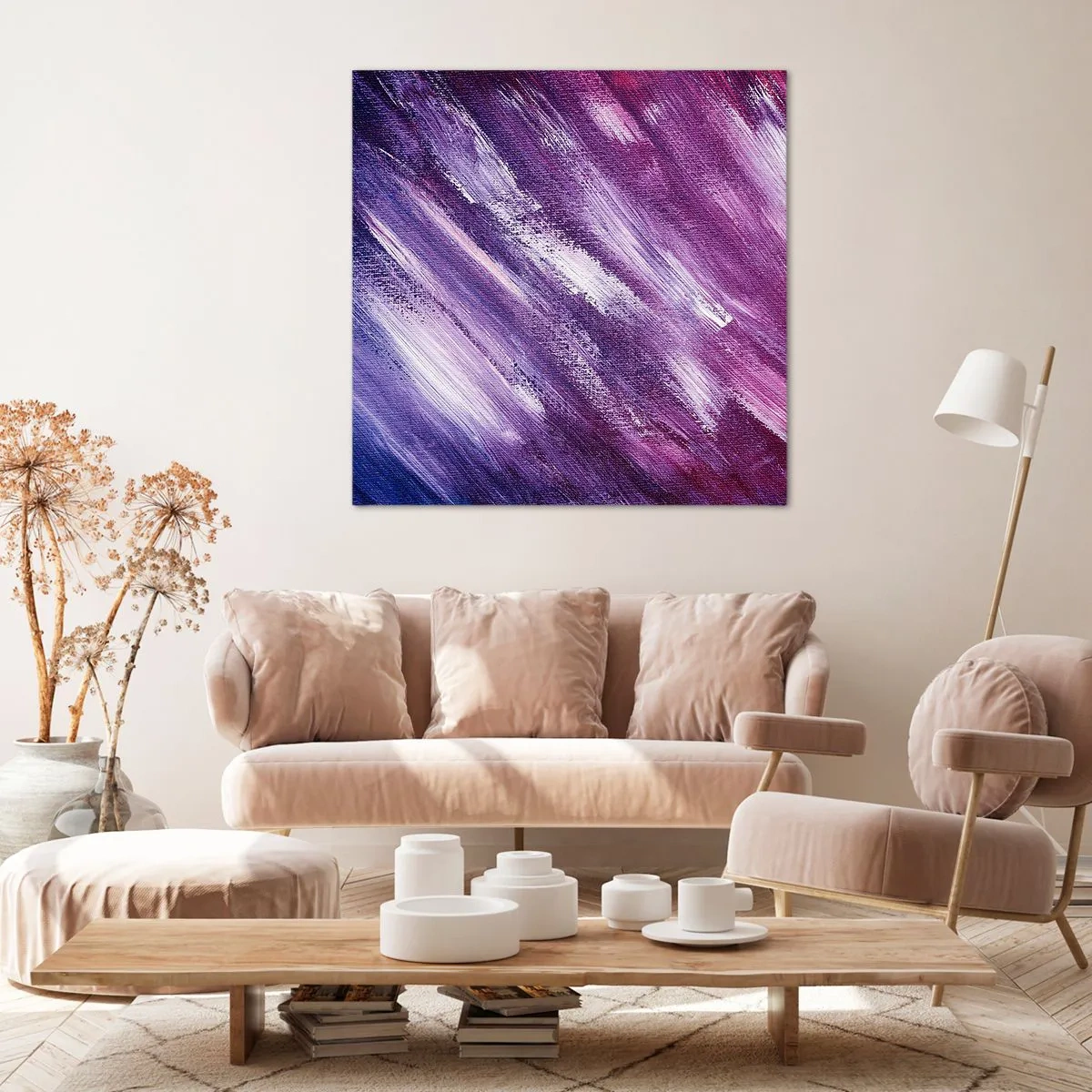 Schilderen op canvas - Als de zonnige wind waait - 40x40 cm