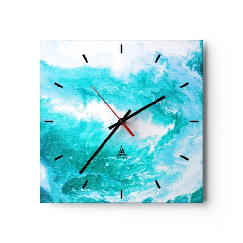 Wandklok - Klok - In de kern van het element - 40x40 cm