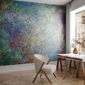 Fotobehang Premium Canvas - Het is niet zo eenvoudig - Abstractie, Deel, Modern patroon - 200x140 cm