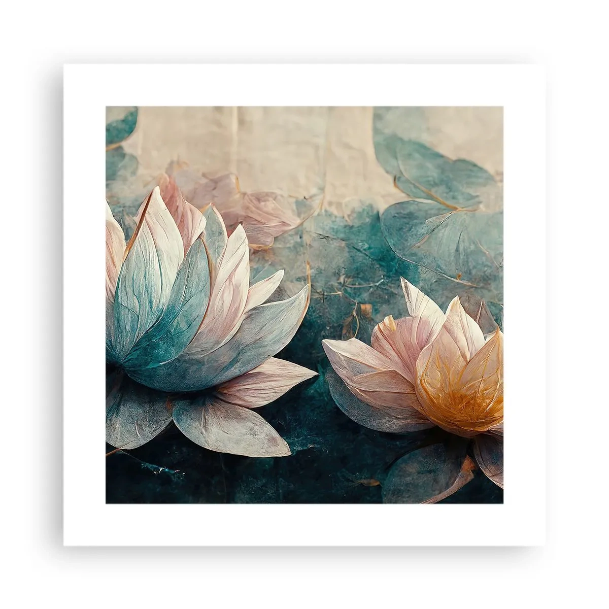 Poster - Sterren van het meer - 40x40 cm