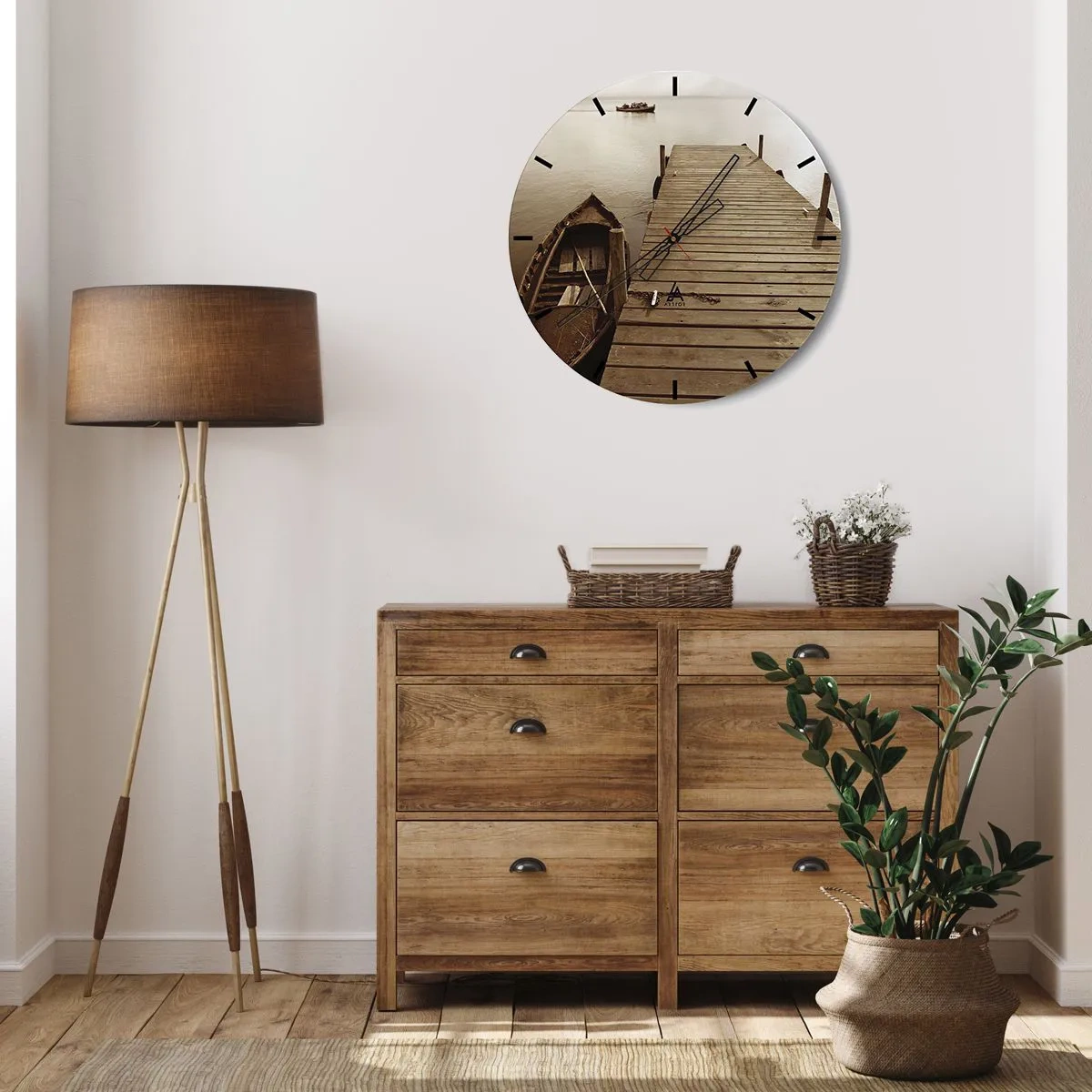 Wandklok - Klok - Grote vrede - 40x40 cm