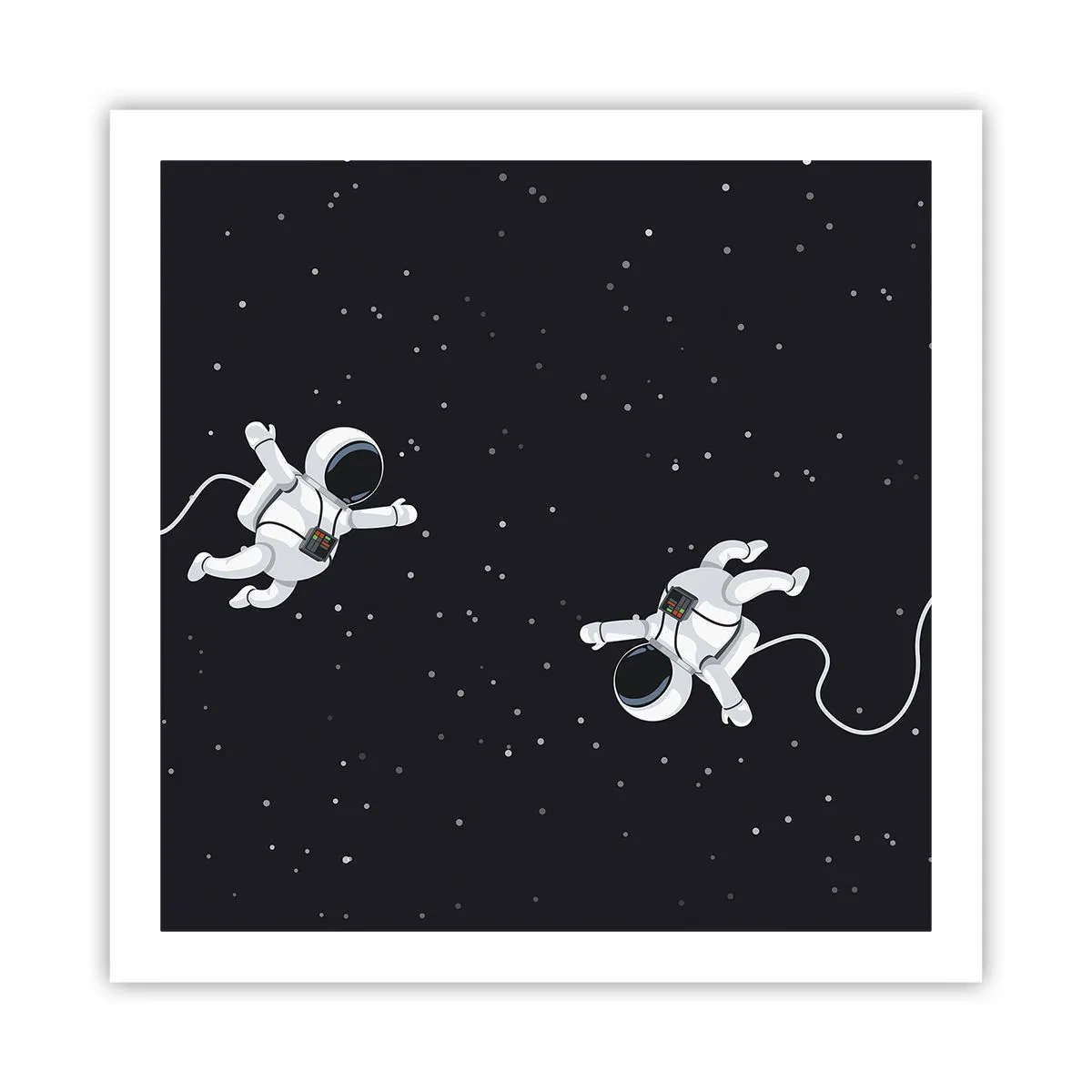 Poster - Kosmische dans - 60x60 cm