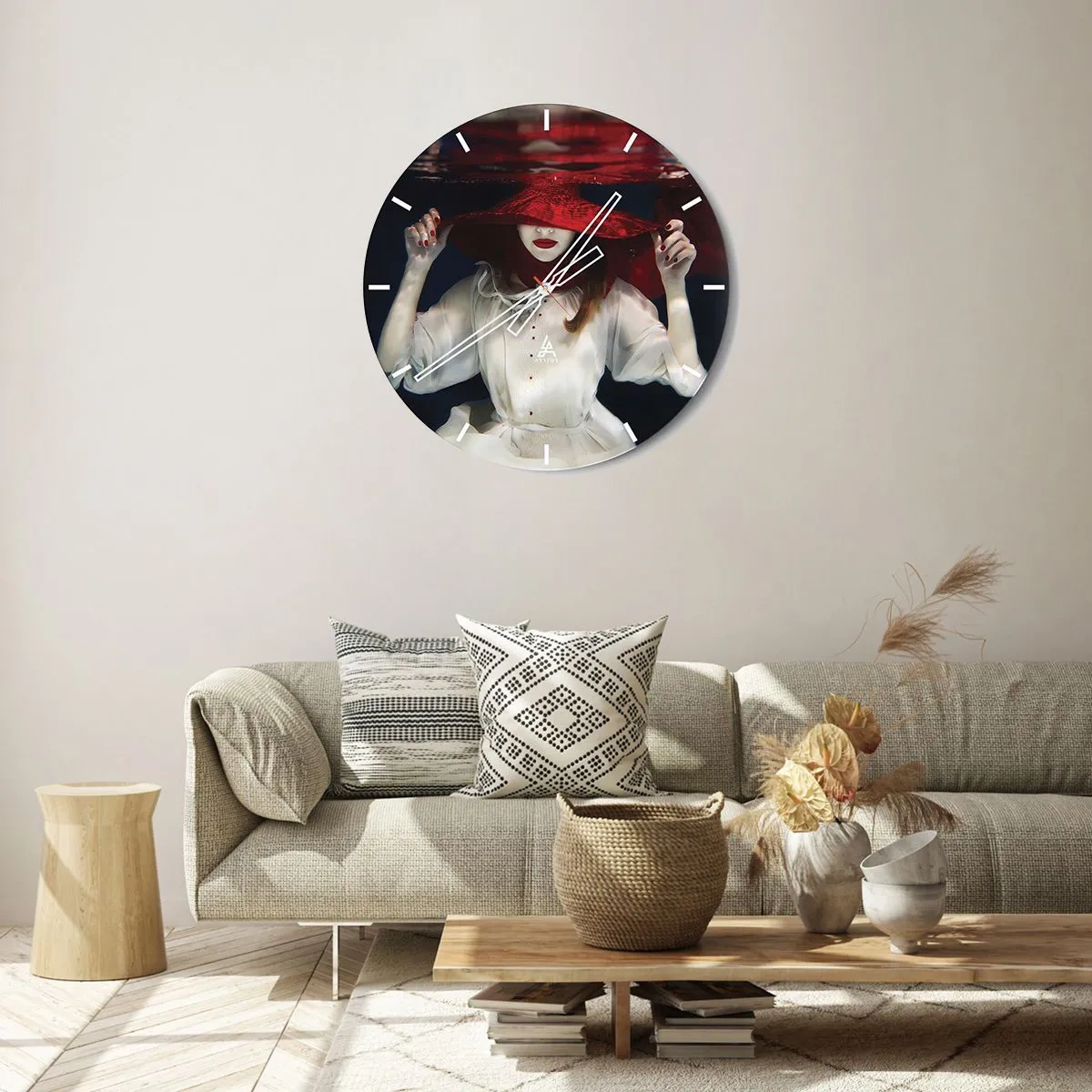 Wandklok - Klok - Hatelijke godin in de Slavische mythologie - 30x30 cm