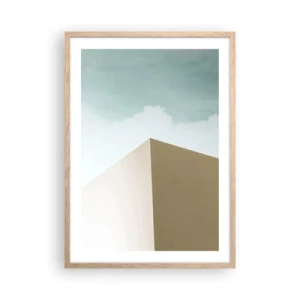 Een poster in een licht eiken lijst - De geometrie van een zonnige zomer - 50x70 cm