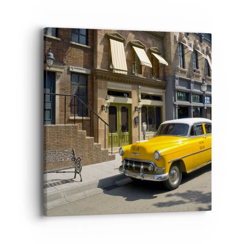 Schilderen op canvas - Lang geleden in Amerika - 40x40 cm