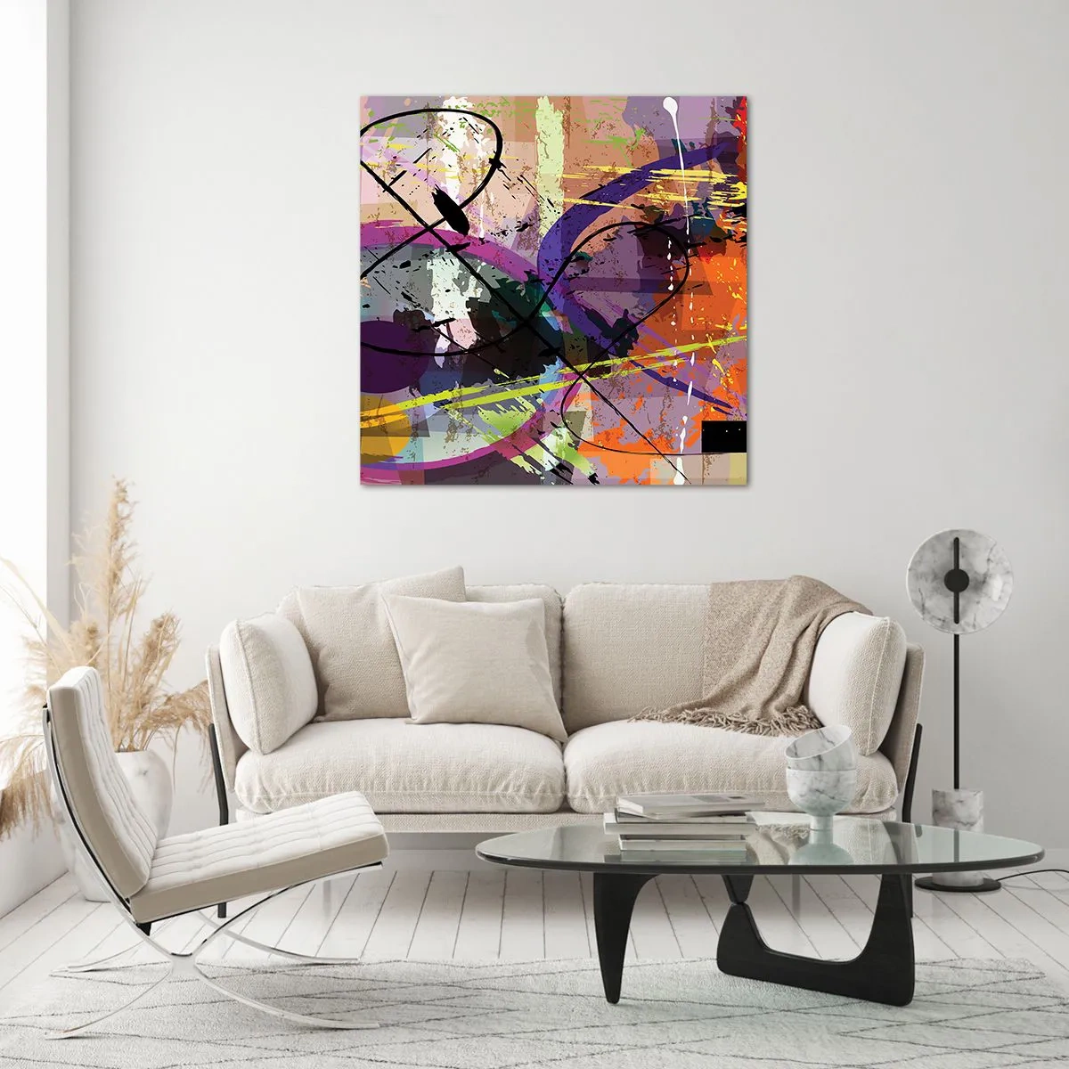 Schilderen op glas - Je kunt rechtdoor of rondom - 60x60 cm