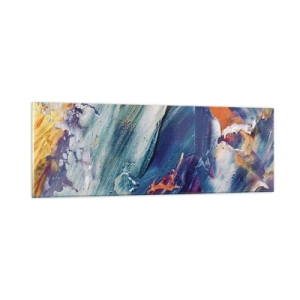 Schilderen op glas - Kleur verwarring - 90x30 cm