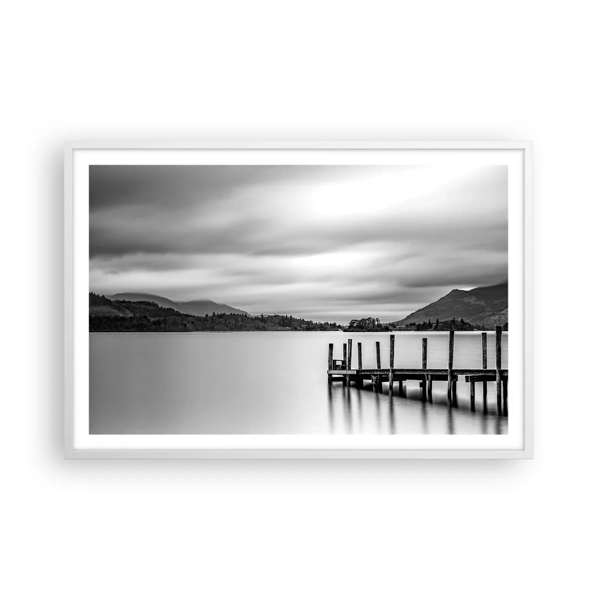 Poster in een witte lijst - Zachtheid en kracht - 91x61 cm