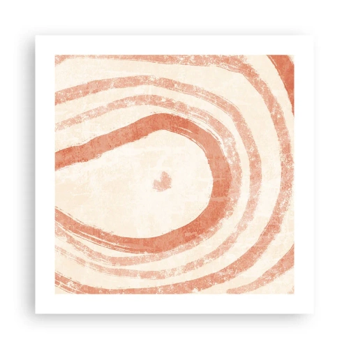 Poster - Koraalcirkels – compositie - 50x50 cm