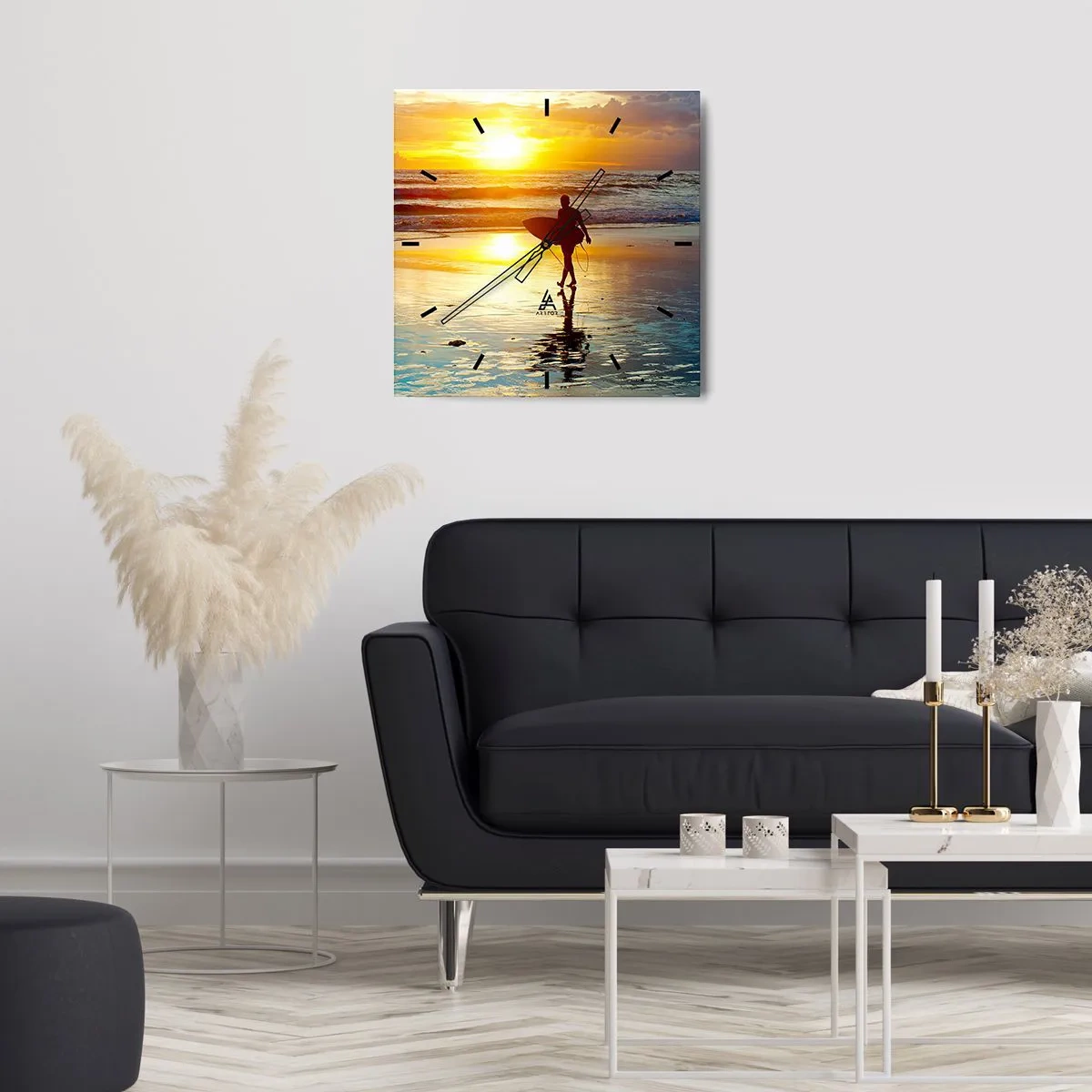 Wandklok - Klok - De terugkeer van de krijger - 40x40 cm