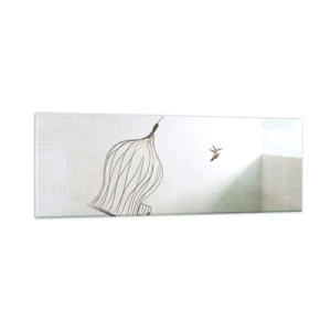 Schilderen op glas - In je element - 90x30 cm