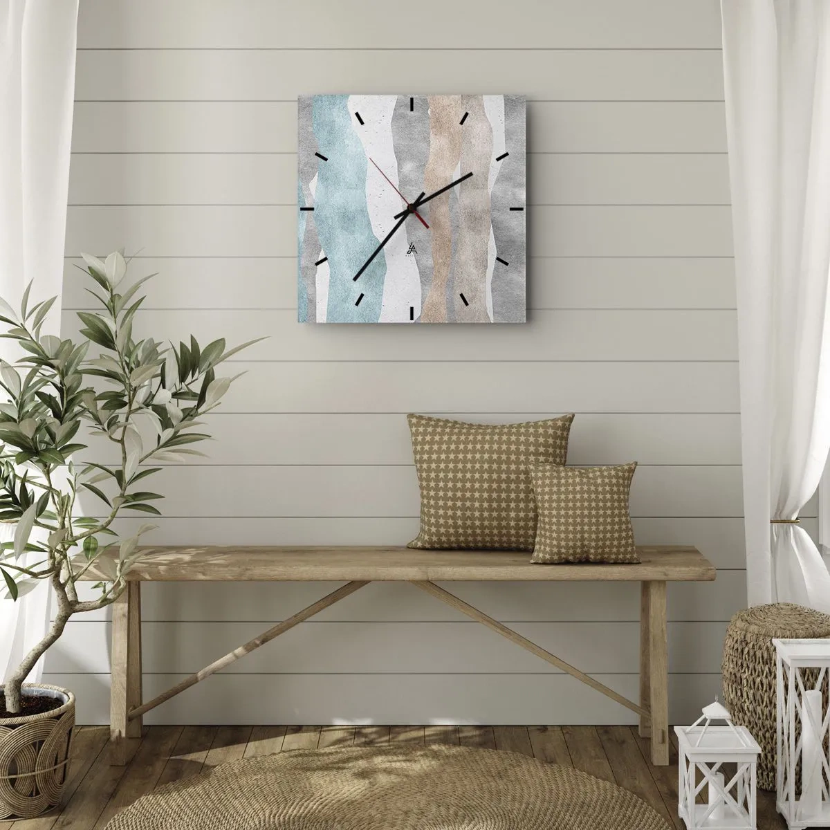 Wandklok - Klok - Een studie van nabijheid - 30x30 cm