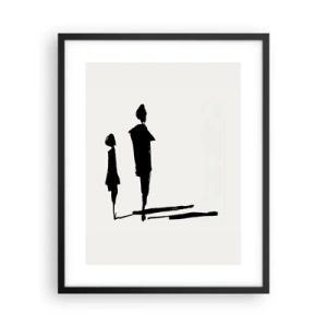 Poster in een zwarte lijst - Zeker samen? - 40x50 cm