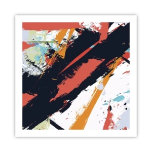 Poster - Dynamische compositie - 60x60 cm