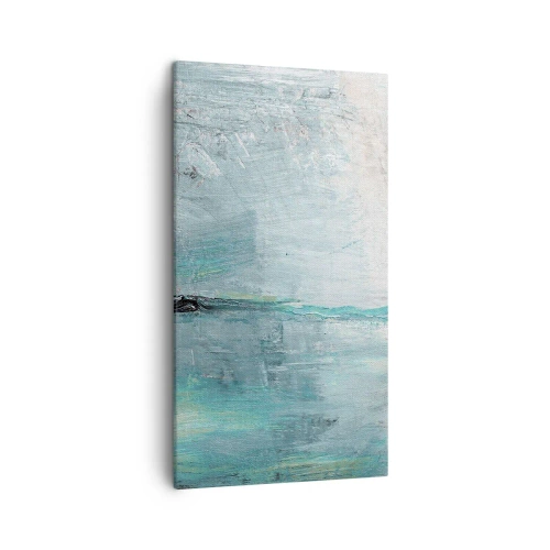 Schilderen op canvas - Horizontaal in blauw - 45x80 cm