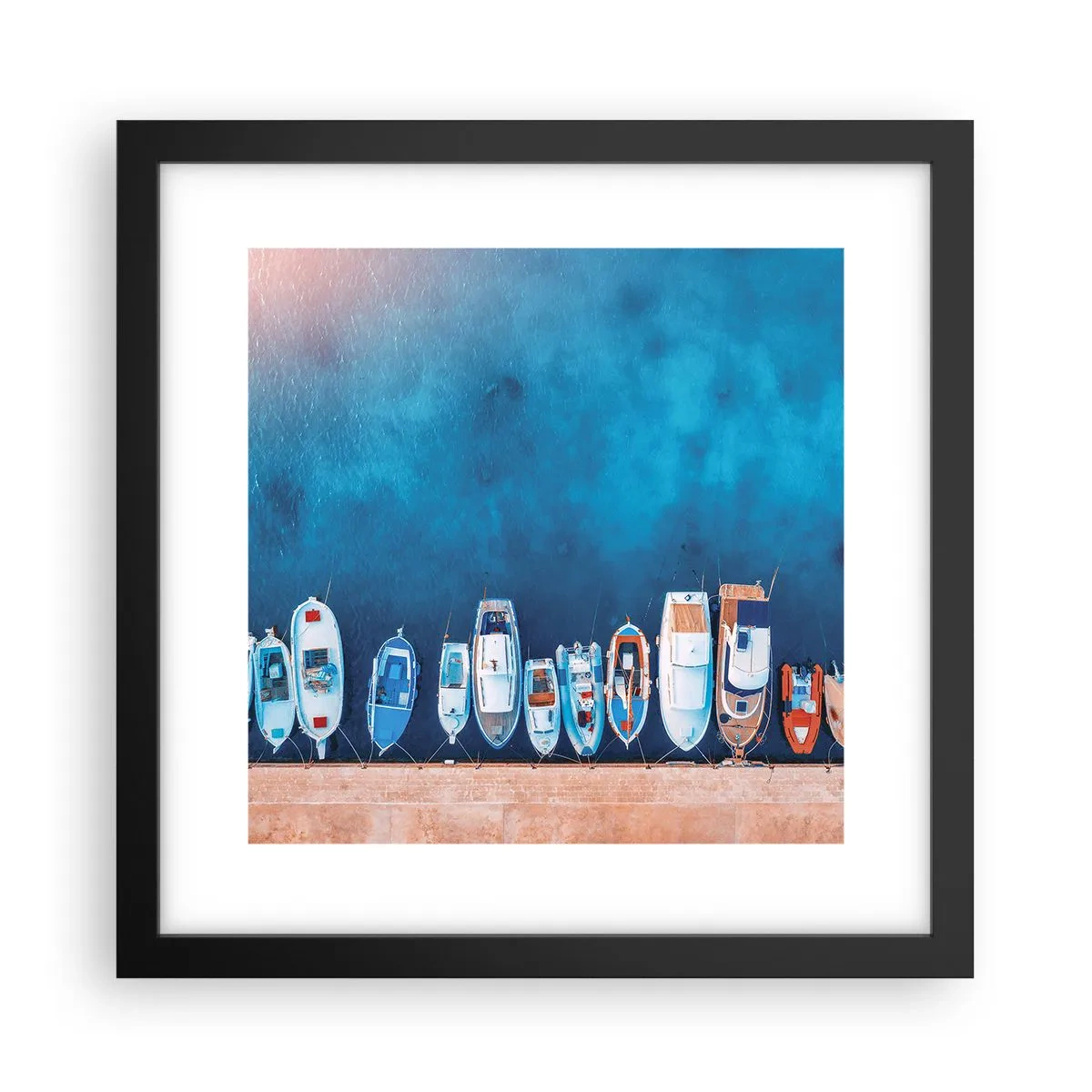 Poster in een zwarte lijst - In één rij - 30x30 cm